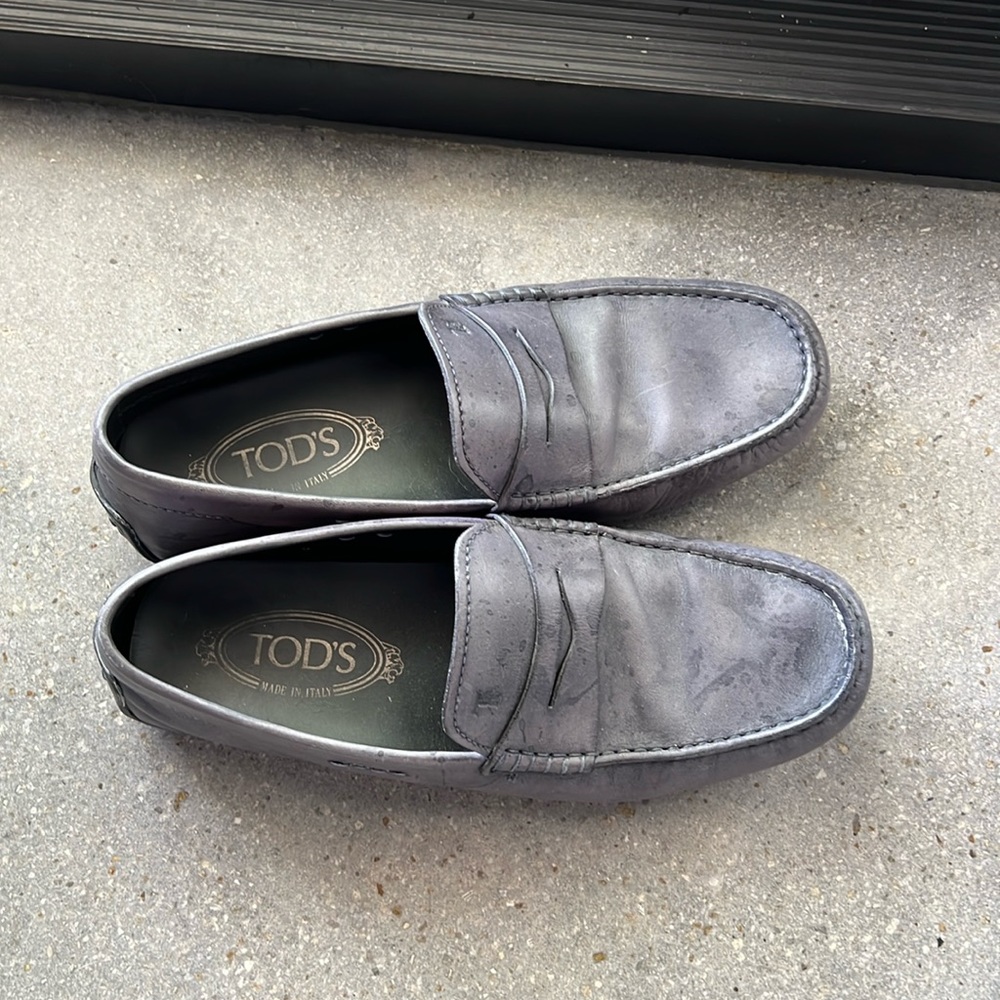Blue Tod's Loafers
